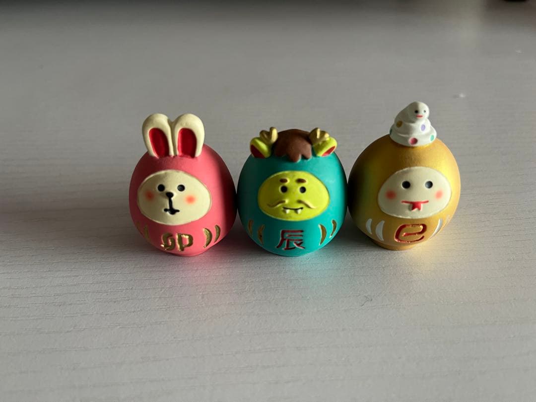 コンコンブル concombre 干支だるま 子 牛 寅 卯 辰 巴 セット