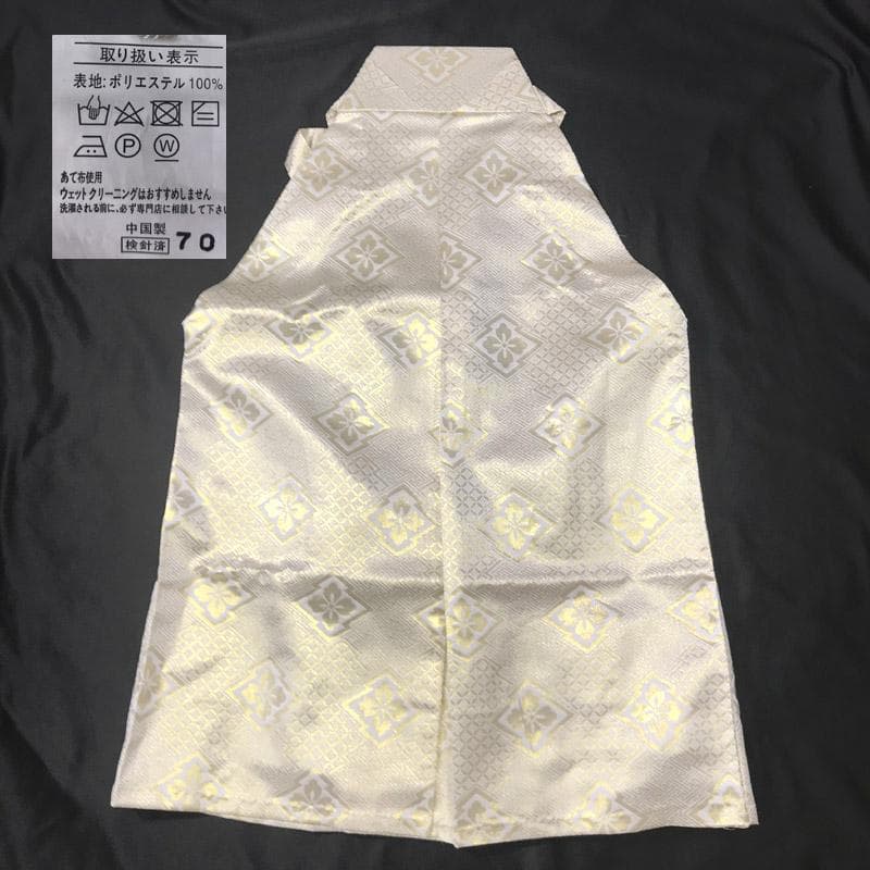 602ab35■袴 ジュニア 男児 白金 (紐下丈 69cm)踊り 節句 卒園式