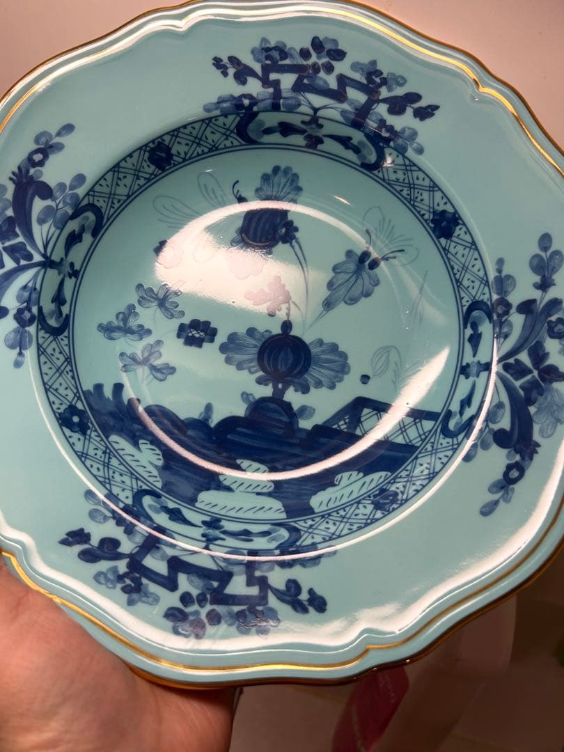 ジノリ　1735 パスタプレート 24CM アザレア