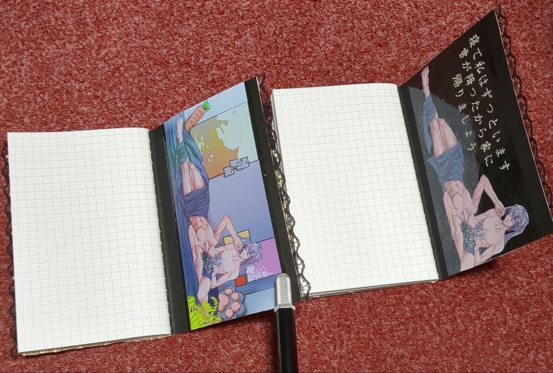 コラージュ素材 おすそ分け〜 BL柄メモ帳2冊セット〜【現品限り☆】