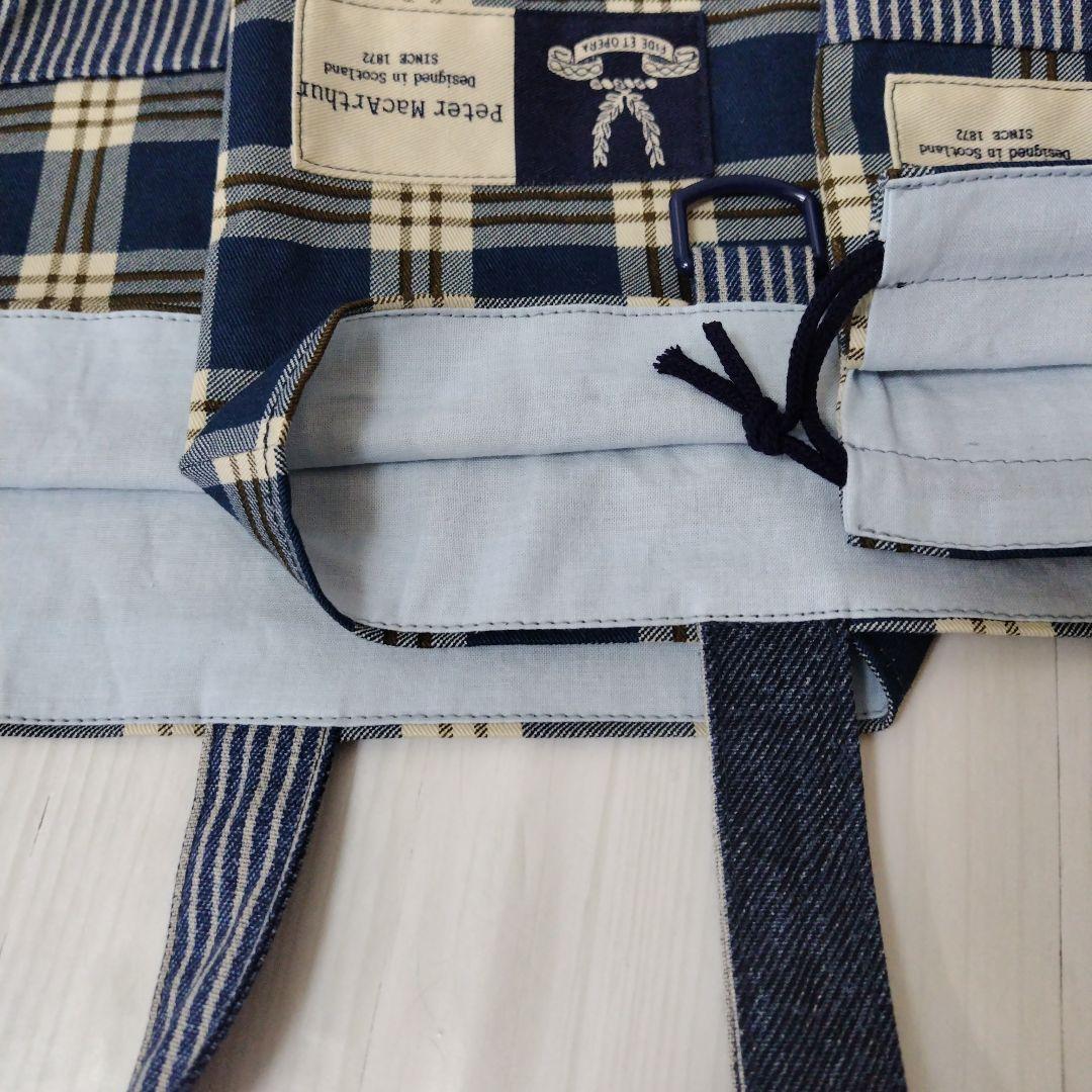 入園入学グッズ5点セット☆チェック柄☆ブルー