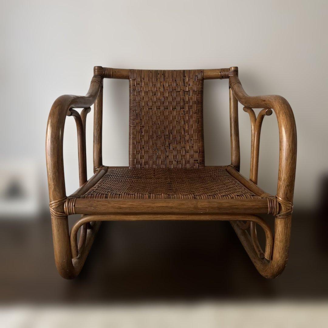 ラタンチェア1人掛け ヴィンテージ椅子 一脚