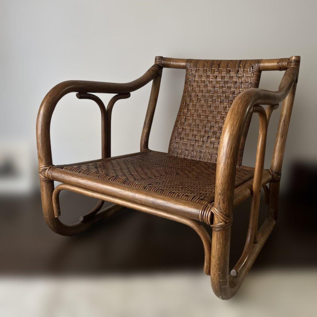ラタンチェア1人掛け ヴィンテージ椅子 一脚