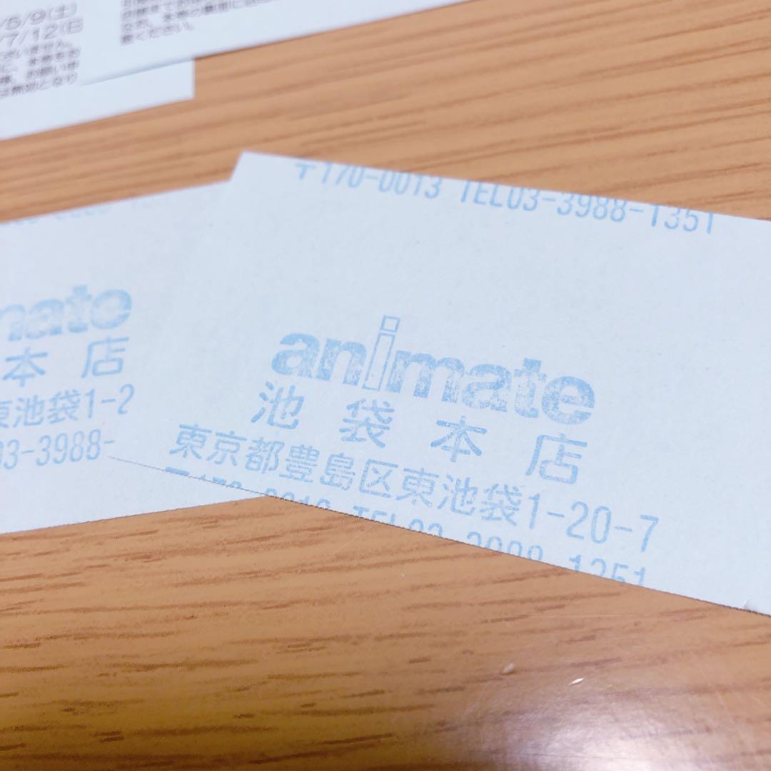 アニメイト池袋本店のみ　超かぐや姫　アニメイトフェア　ブロマイド　交換券　引換券