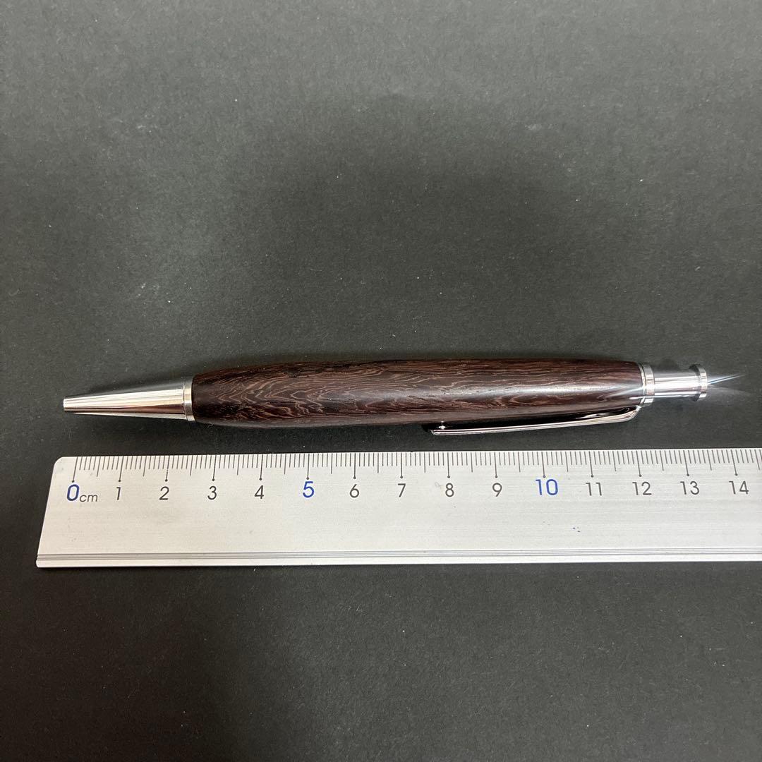 ハンドメイド木軸ボールペン　樹種《ビルマローズウッド》別名インダイク　＊超希少材