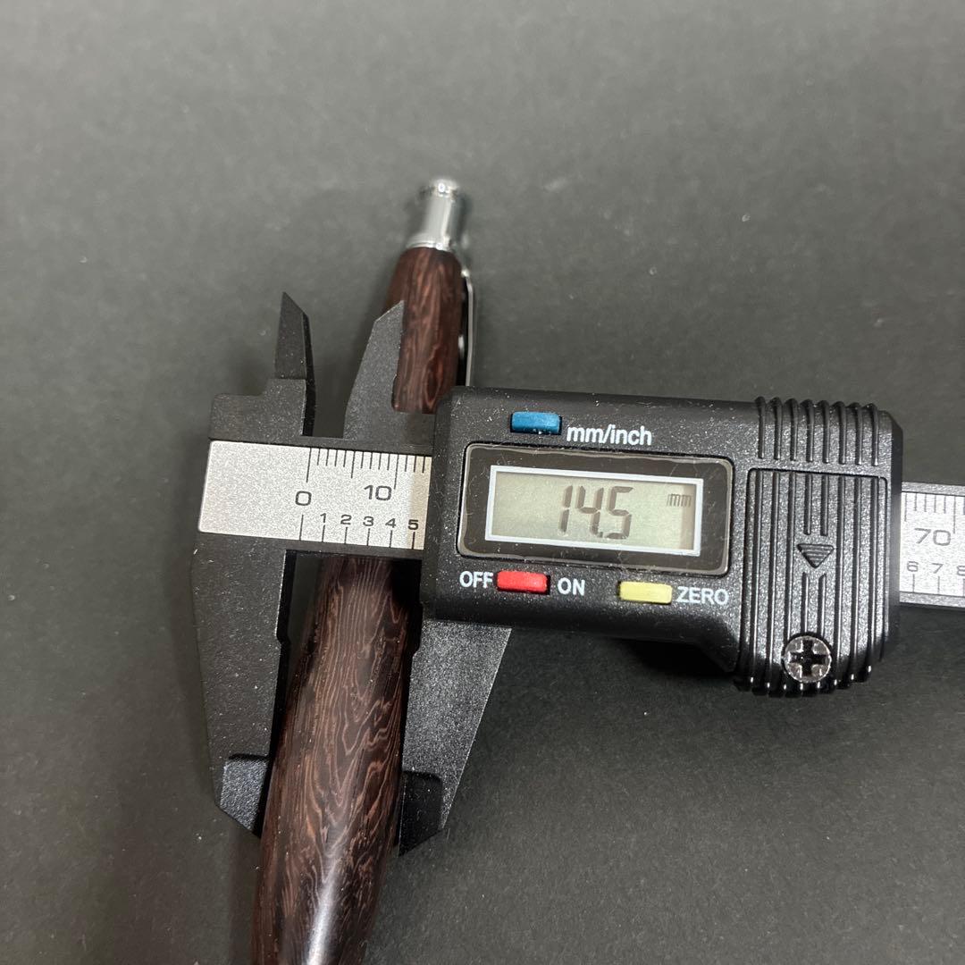 ハンドメイド木軸ボールペン　樹種《ビルマローズウッド》別名インダイク　＊超希少材