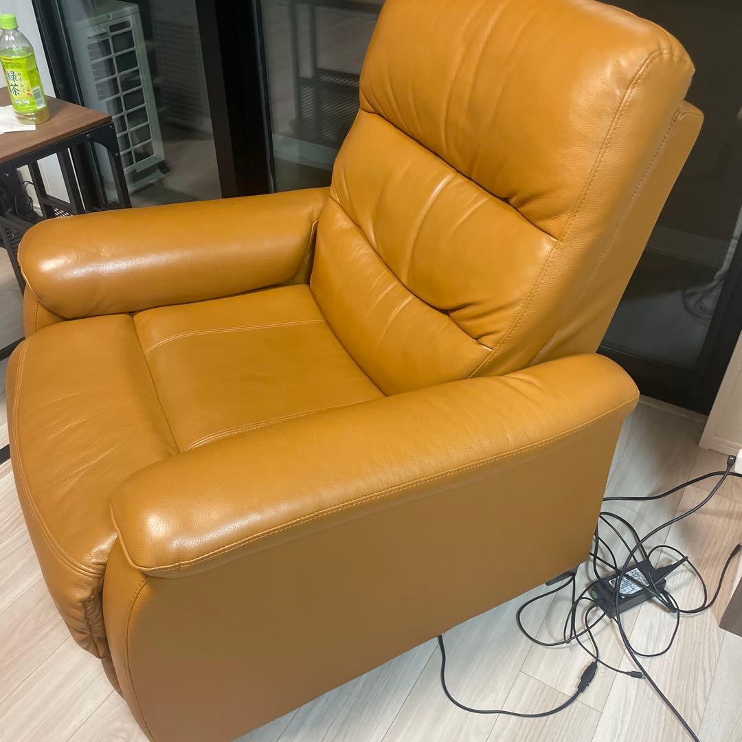 ニトリ　Nビリーバ　1人掛け電動ソファ　茶／ベージュ　値下げ