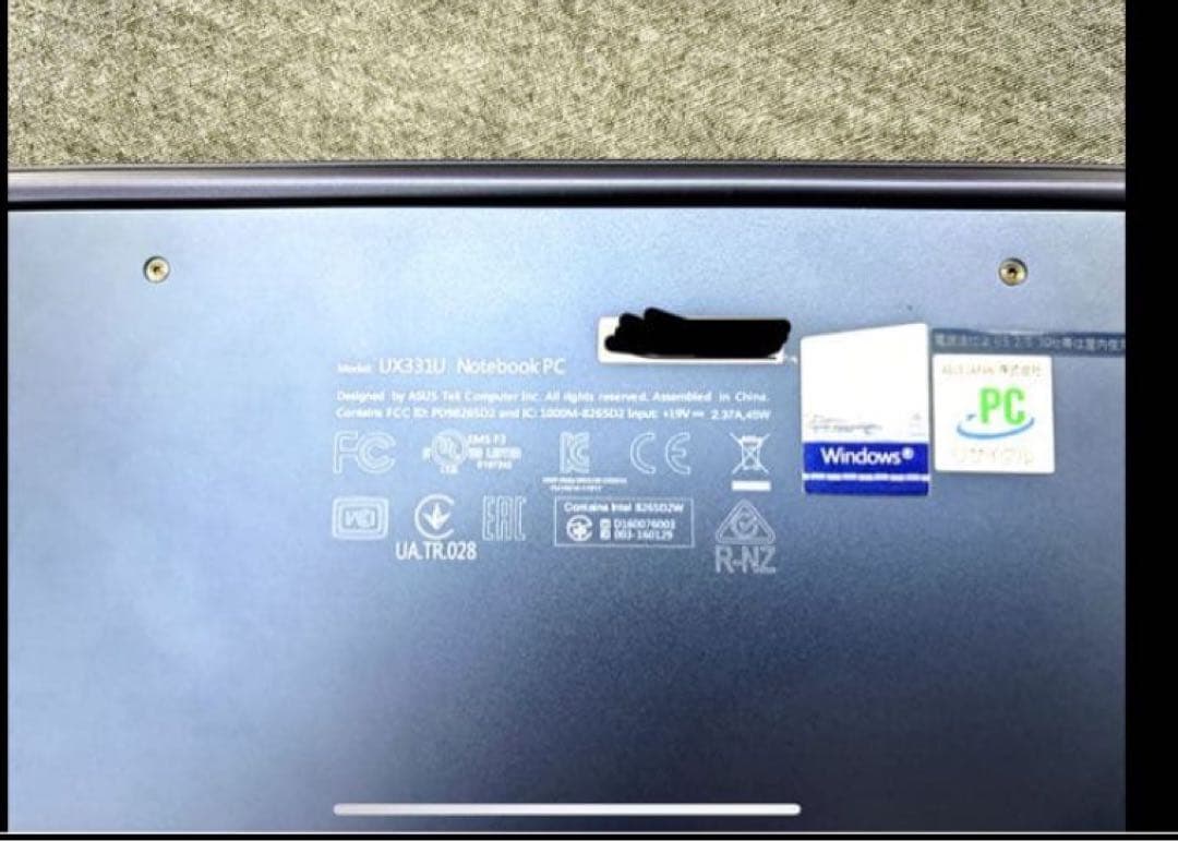 Windowsノート本体 ZenBook 13 Core i3/8GB/SSD128GB