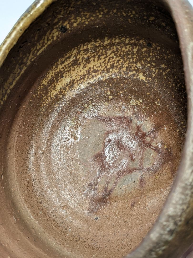 備前市無形文化財 柴岡紘一 備前焼 沓茶盌 共箱共布 抹茶碗 抹茶茶碗 茶道具