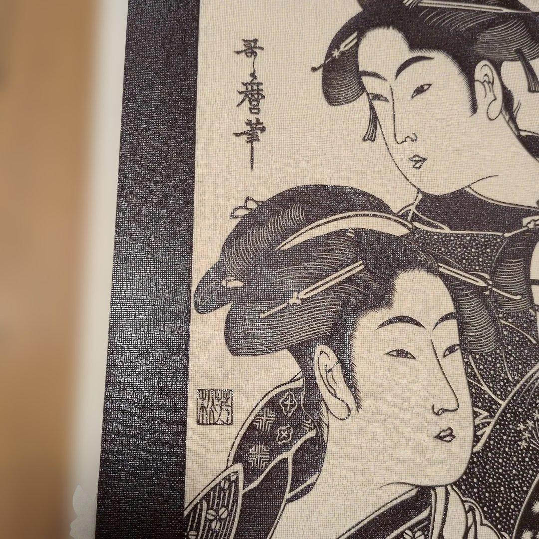 南部芳松刻 寛政三美人