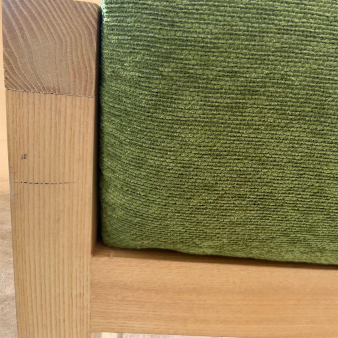 SOGO　相合家具　タモ材木枠　ローソファ　３人掛　北欧