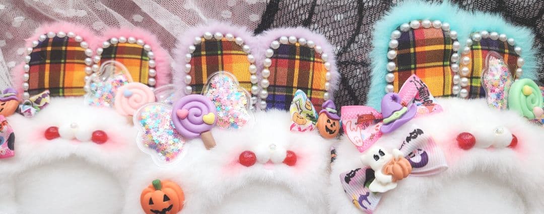 ぬい服　着ぐるみ　トリックオアトリートうさちゃん②　１０～１４cm　270
