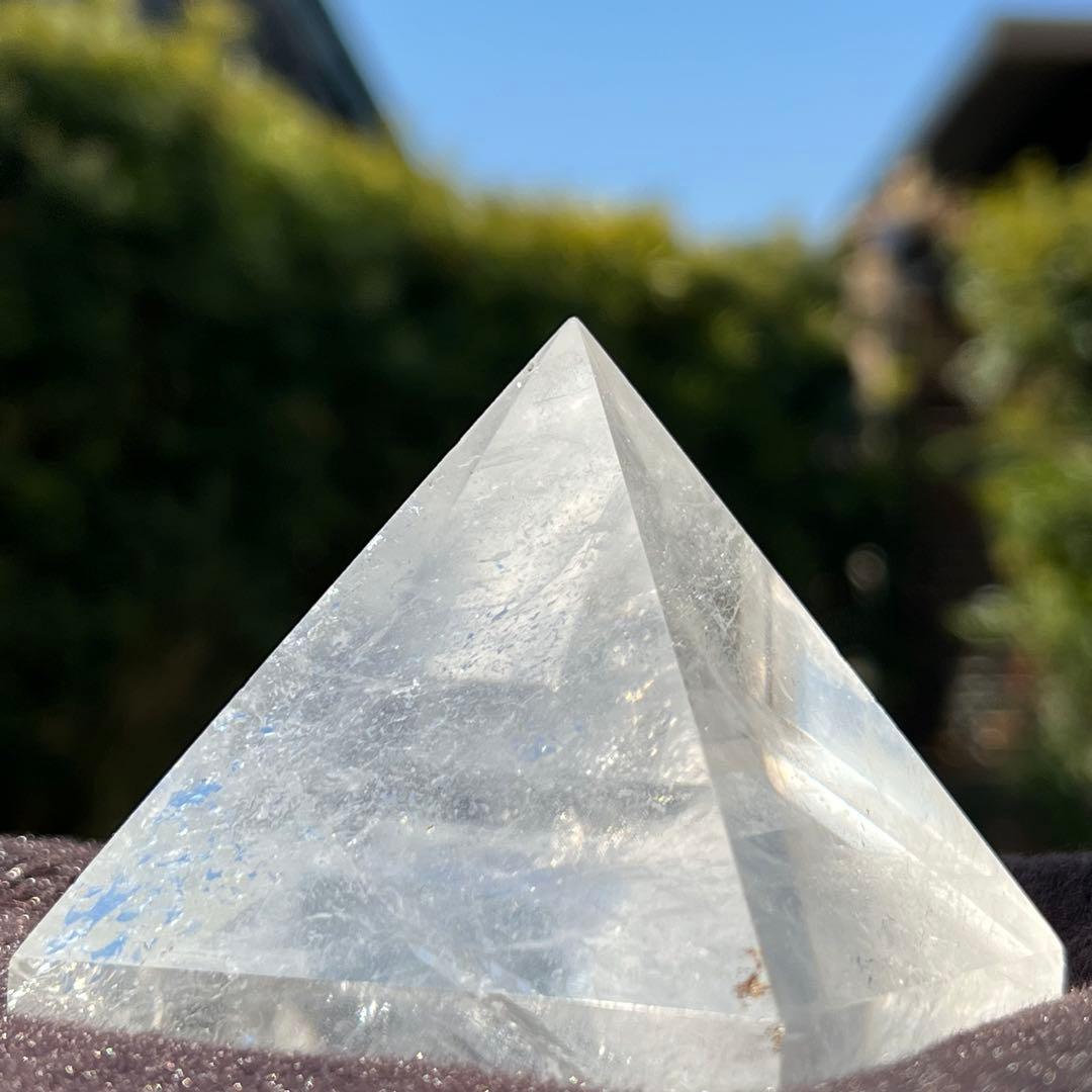 ✳️✨神々の宿る聖地の水晶パワー✨レインボー入 ヒマラヤ水晶 ピラミッド 天然石