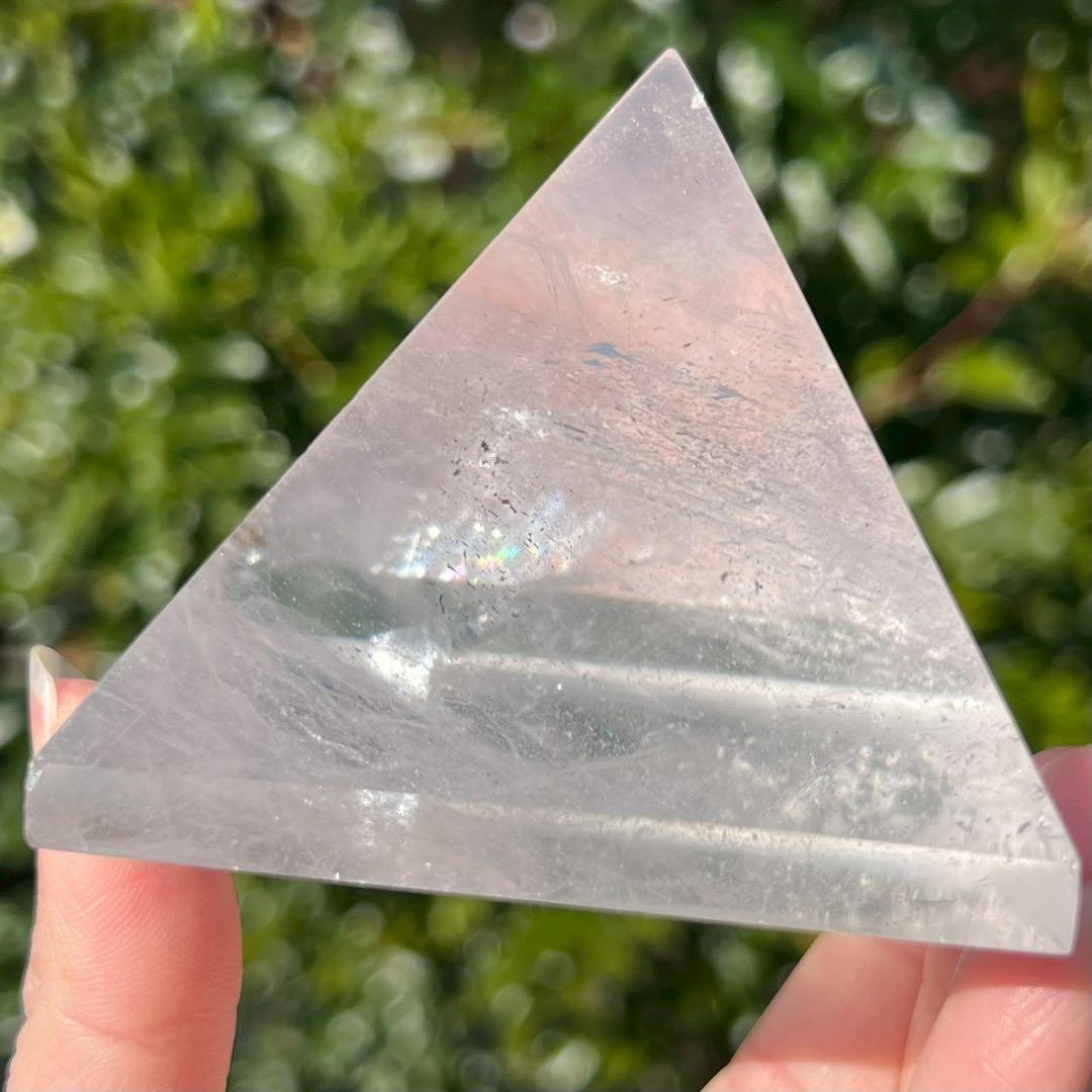 ✳️✨神々の宿る聖地の水晶パワー✨レインボー入 ヒマラヤ水晶 ピラミッド 天然石