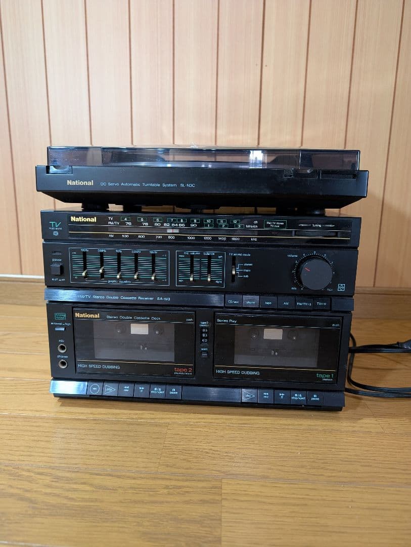 ナショナルダブルカセットステレオミュージックシステム　SGーW３