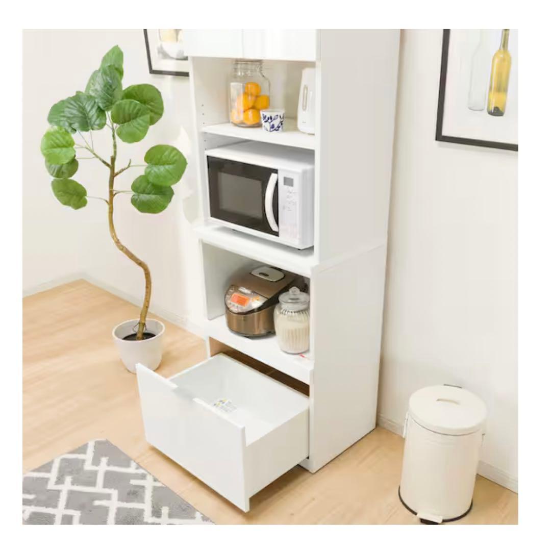 ニトリ レンジボードエトナ60RB WH/SI