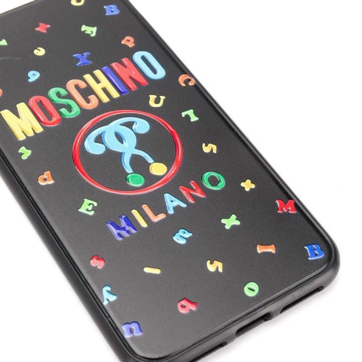 MOSCHINO モスキーノ iPhone XS Max ケース アルファベット