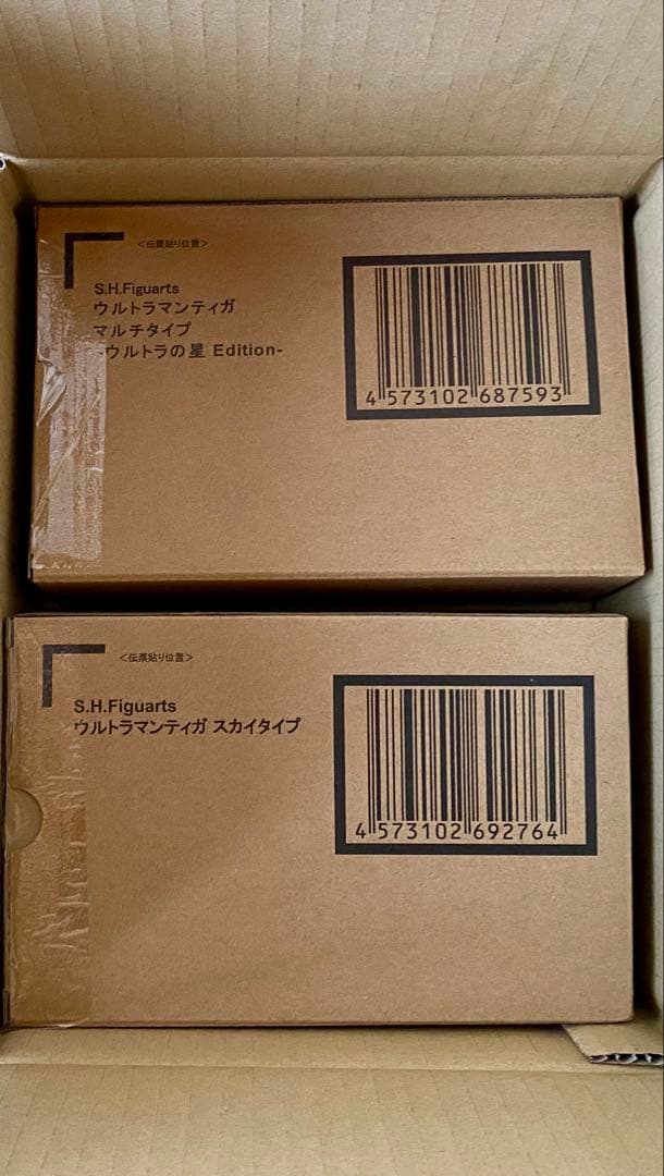 真骨彫　ウルトラマンティガ　ウルトラの星Edition &スカイタイプ　セット