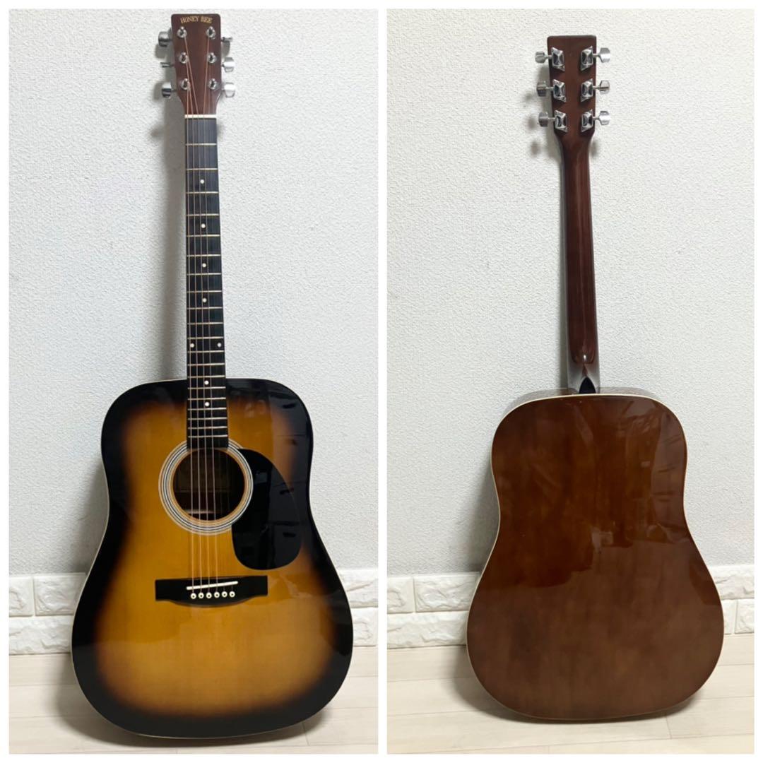 【美品】弦新品/HONEY BEE W-15TSハニービーアコースティックギター