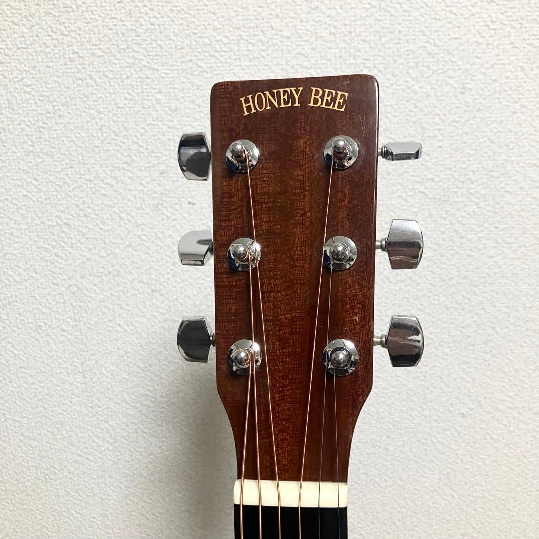 【美品】弦新品/HONEY BEE W-15TSハニービーアコースティックギター