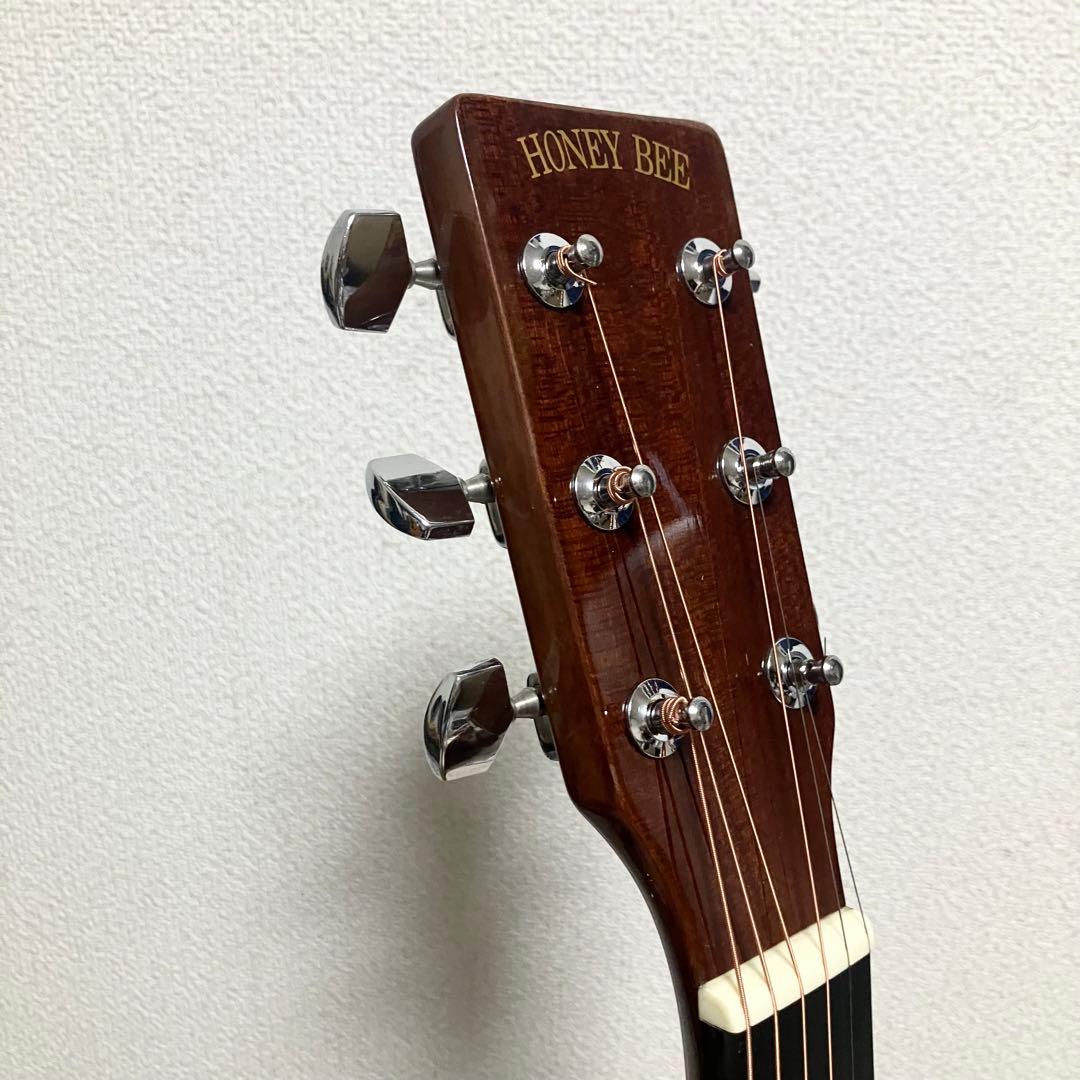 【美品】弦新品/HONEY BEE W-15TSハニービーアコースティックギター