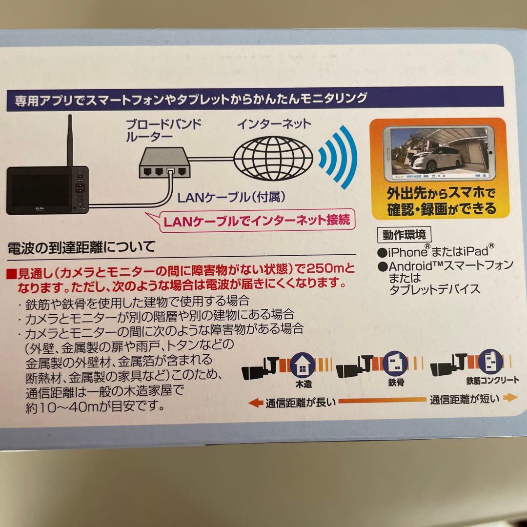 ELPA ワイヤレスカメラモニター 92型 128GB