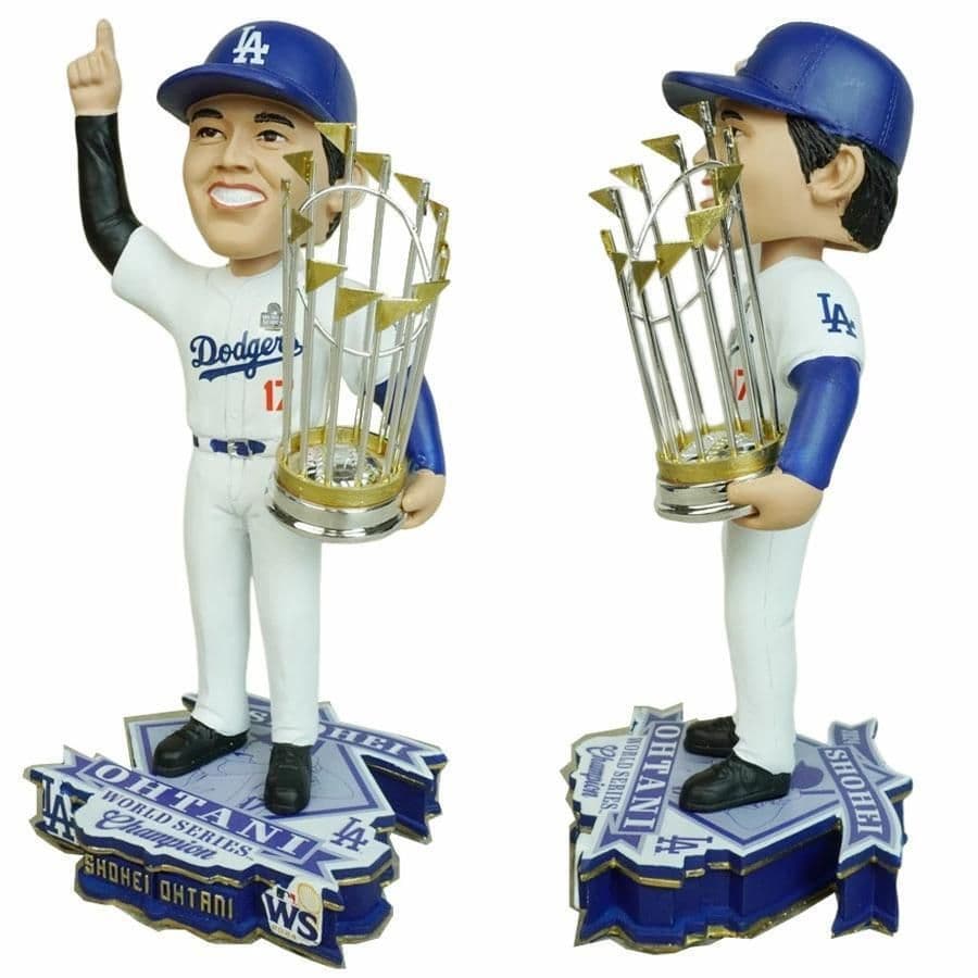 大谷翔平ボブルヘッドフィギュアワールドシリーズチャンピオントロフィー