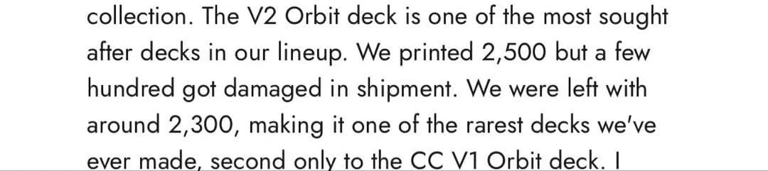 トランプ Orbit deck V2