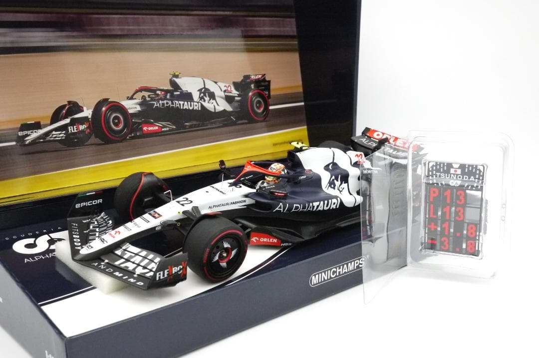 1/18 アルファタウリ AT04 イギリスGP 角田裕毅 #22 限定BOX