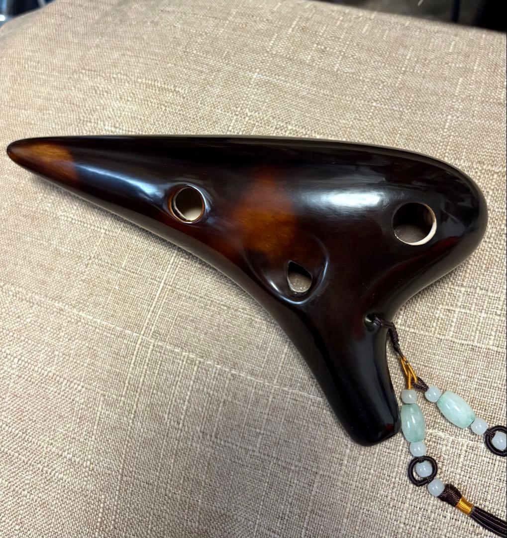 ぴ*ん様 本格的陶器オカリナの定番 フォーカリンク 漆モデル AC