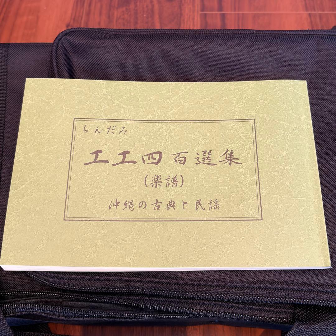 【美品】沖縄三線 本蛇皮 初心者セット ケース・教本付 【すぐ弾ける】