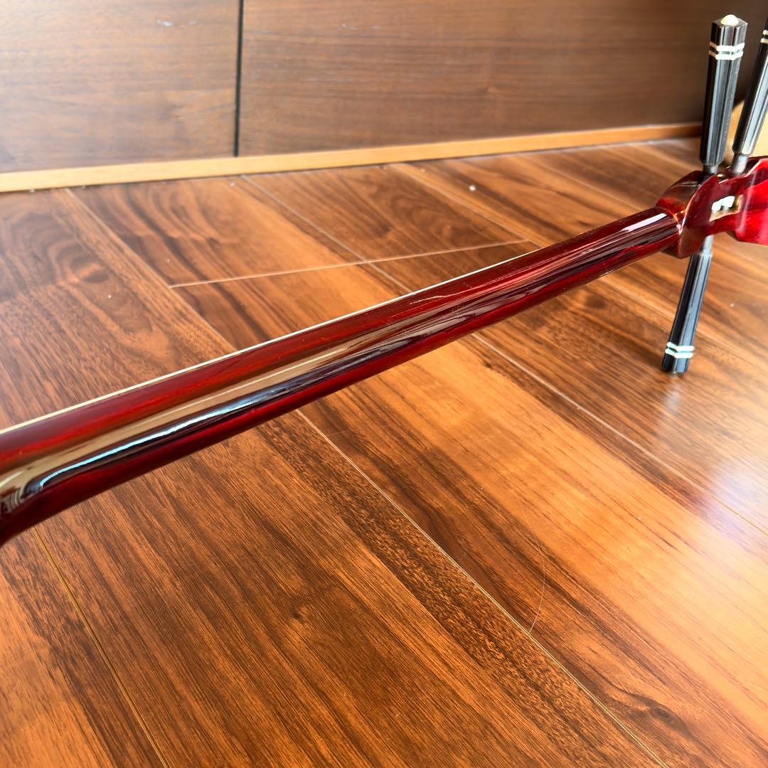 【美品】沖縄三線 本蛇皮 初心者セット ケース・教本付 【すぐ弾ける】