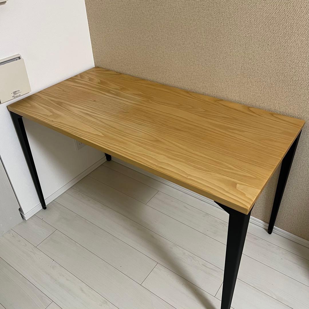 送料込みKANADEMONO THE TABLE 60×120ホワイトアッシュ
