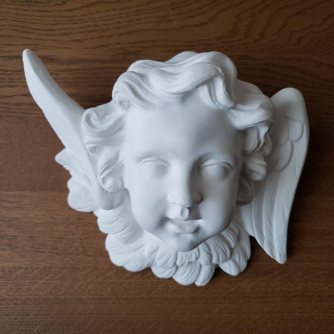 ★大幅値下げ★ 壁掛け 天使 インテリア 石像 石膏 彫刻 エンジェル