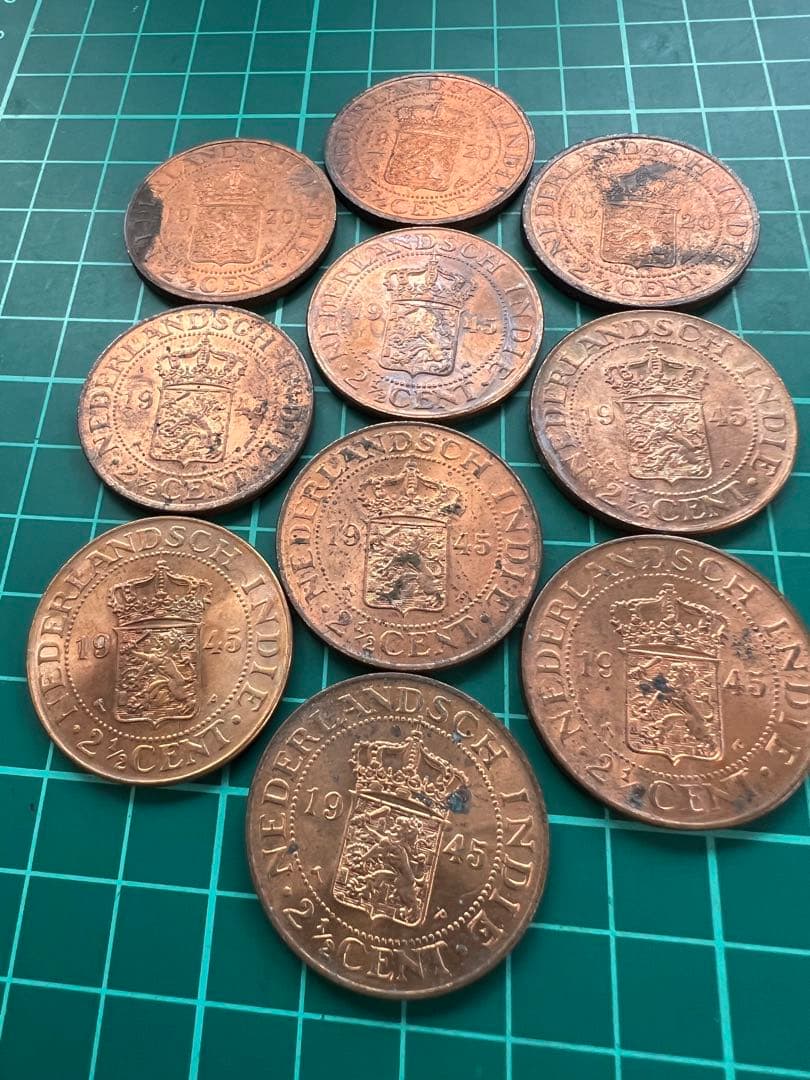 外国　蘭領東インド銅貨　10枚まとめロット
