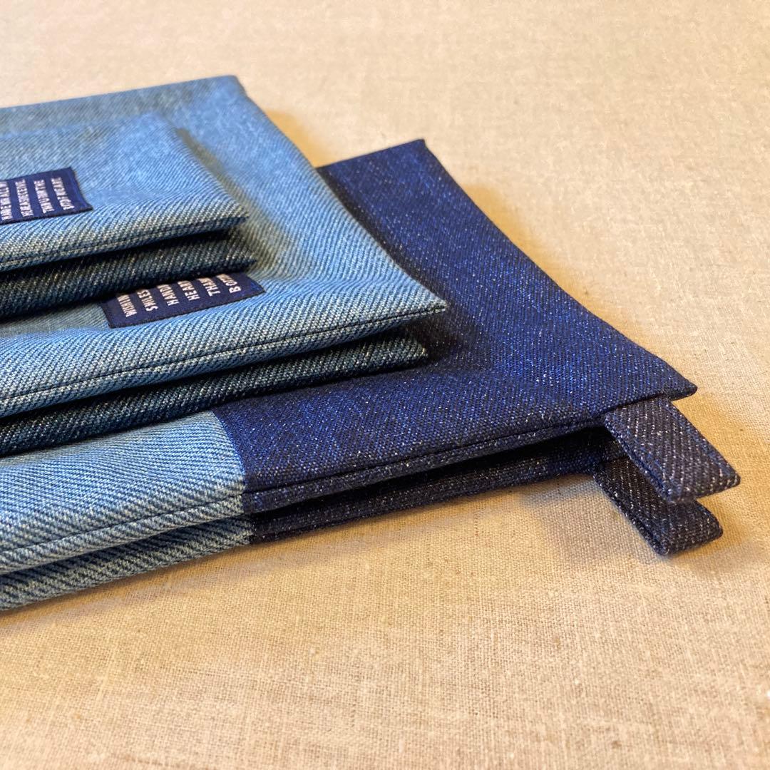 入園入学5点セット　シンプル　デニムブルー　男の子　ネームタグ付き　匿名配送