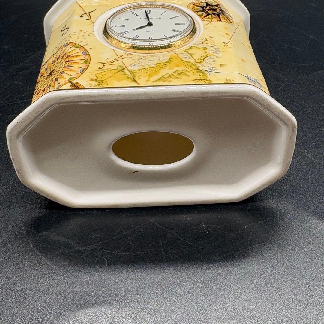 動作未確認　ウェッジウッド 置き時計 コンパス　イエロー　no.183