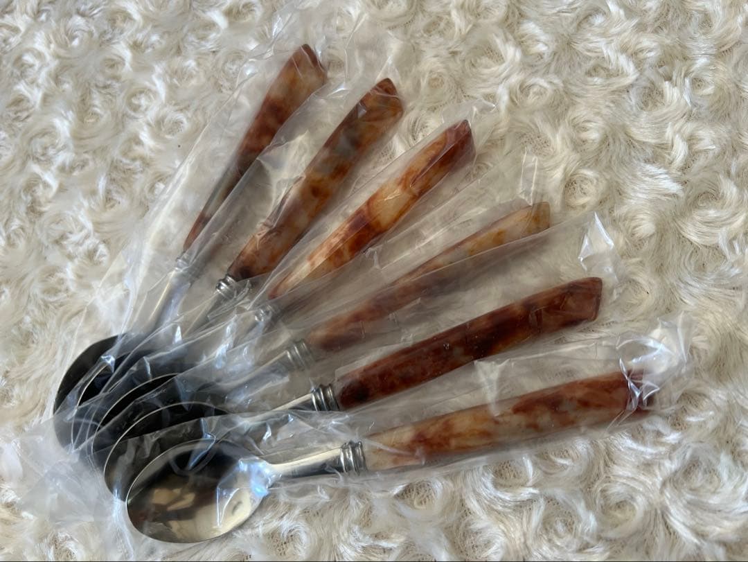 【希少】マーシャン　カトラリーセット　マーブル　ディナーセット〈24本セット〉