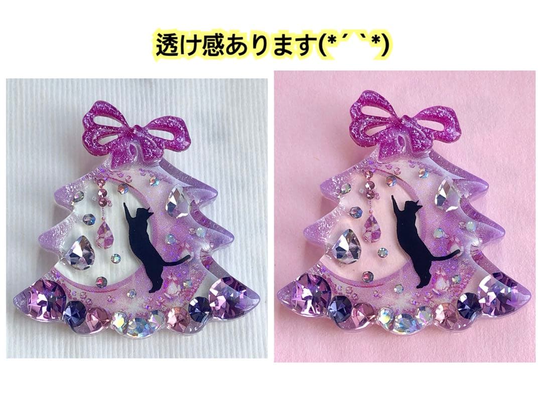 同梱100円引❤️No.2592 レジン ヘアゴム ♡ 猫 ネコ ねこ ♡