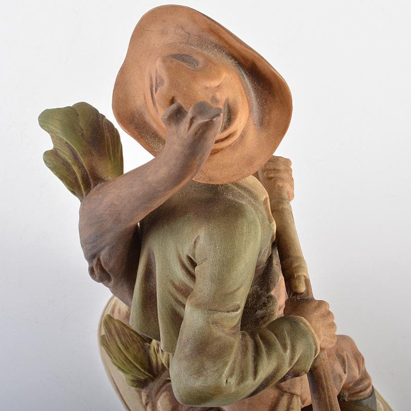 イタリア製　カポディモンテ　フィギュリン　陶人形　置物　V　R7065