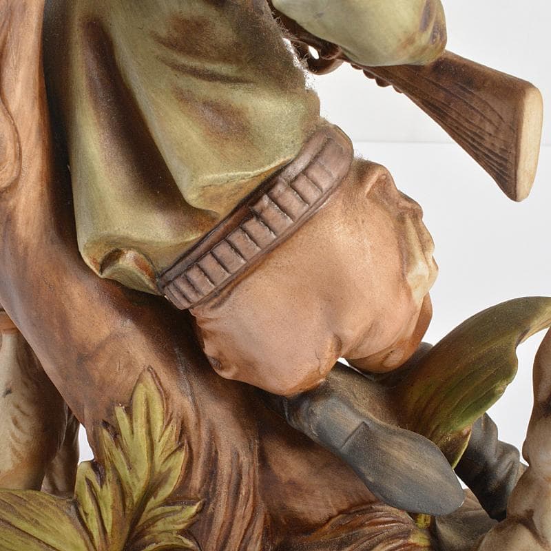 イタリア製　カポディモンテ　フィギュリン　陶人形　置物　V　R7065