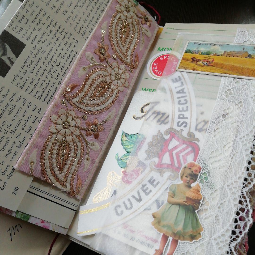 flower pinkジャンクジャーナル　雑記帳　お花とヴィンテージ