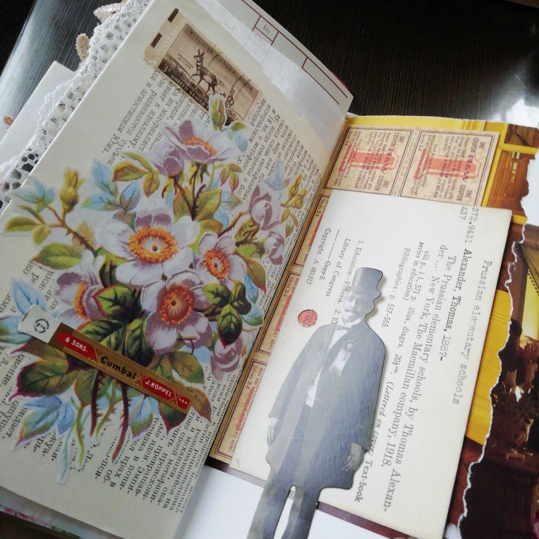 flower pinkジャンクジャーナル　雑記帳　お花とヴィンテージ