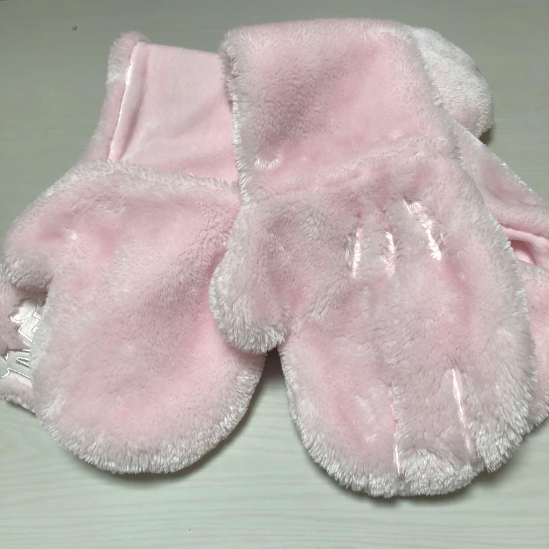 ディズニー　マフラーキャップ　ミニー