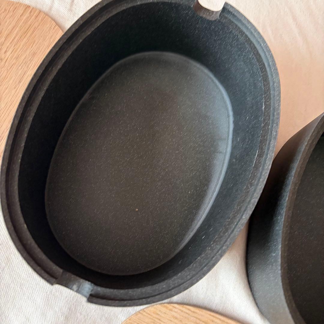 【未使用に近い】ideaco ストーン調オーバルボックス 北欧暮らしの道具店購入