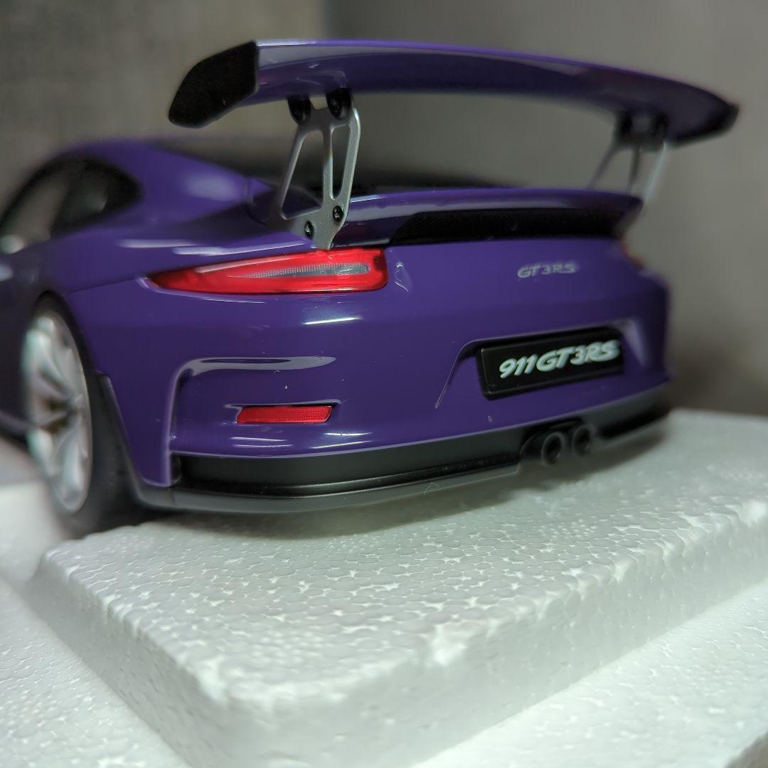 オートアート　1/18 ポルシェGT３RS 絶版品　パープル