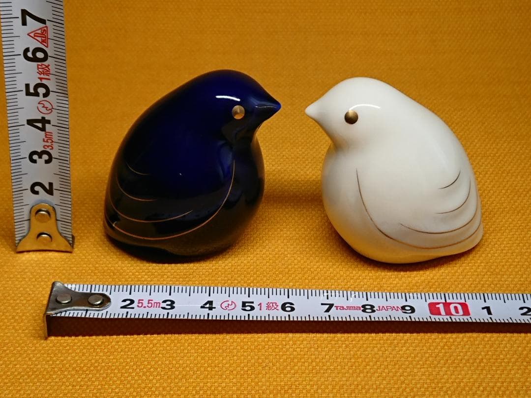 【美品】トリ　鳥　陶器　オブジェ　置物　インテリア　工芸品　美術品　A2596