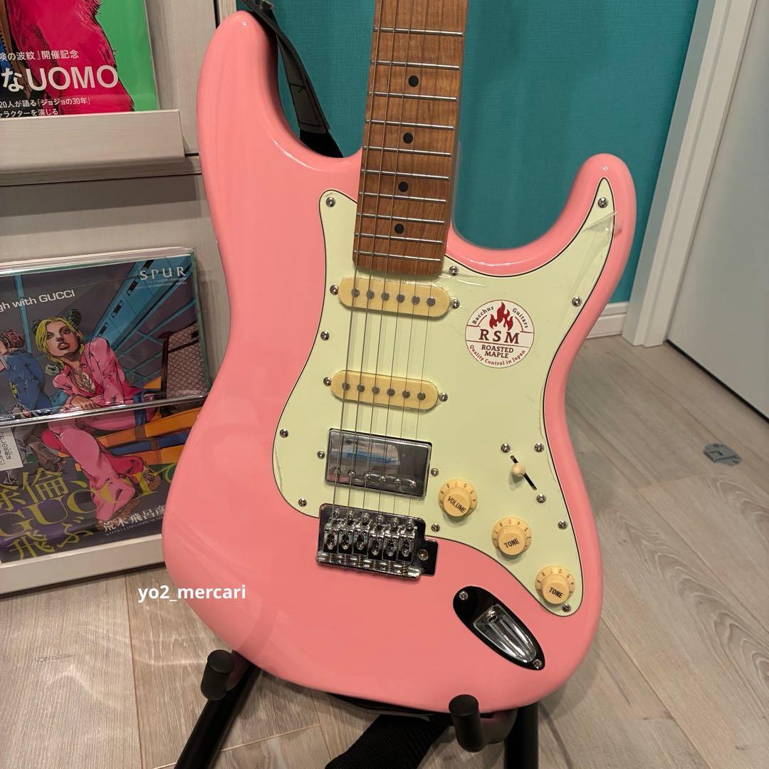 バッカス　BACCHUS BST-2-RSM/M SLPK　エレキギター　ピンク