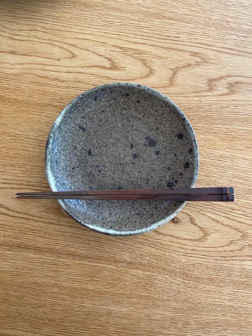稲吉善光　黒灰色陶器皿、2枚セット