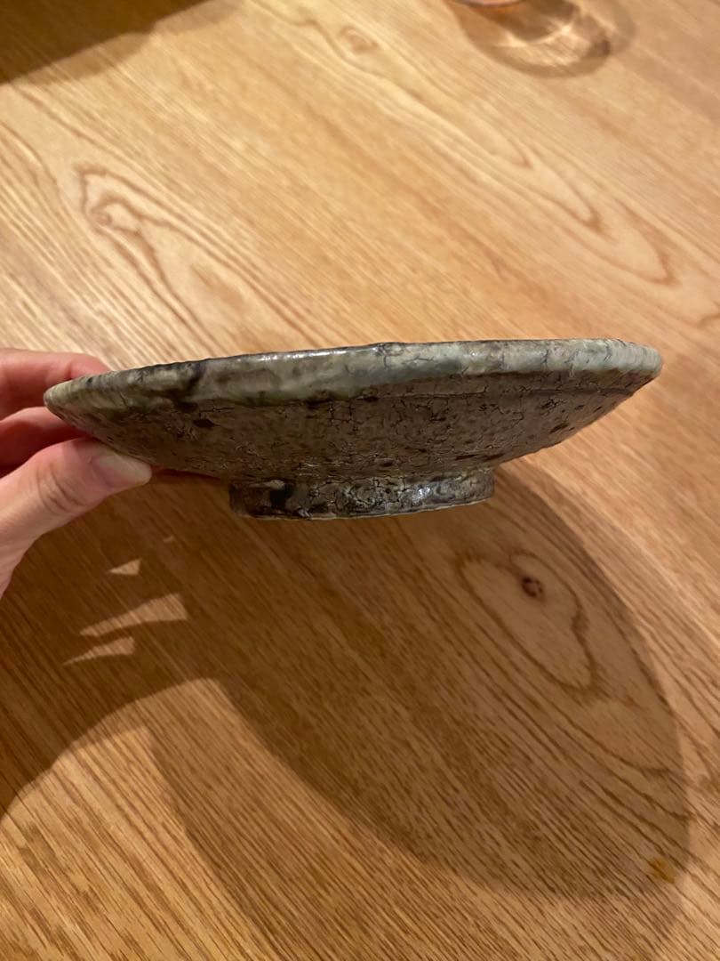 稲吉善光　黒灰色陶器皿、2枚セット